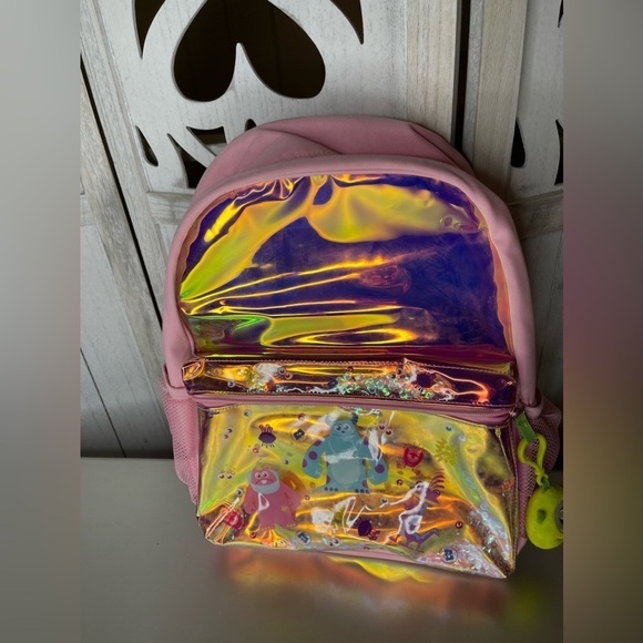 Disney Other - DISNEY STORE Monsters INC Monsters University Sulley Mike Backpack Holographic